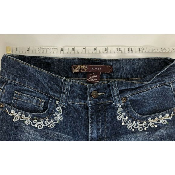 Women's/Juniors U-51 Authenticate Denim Jeans Size 7 - Picture 6 of 7